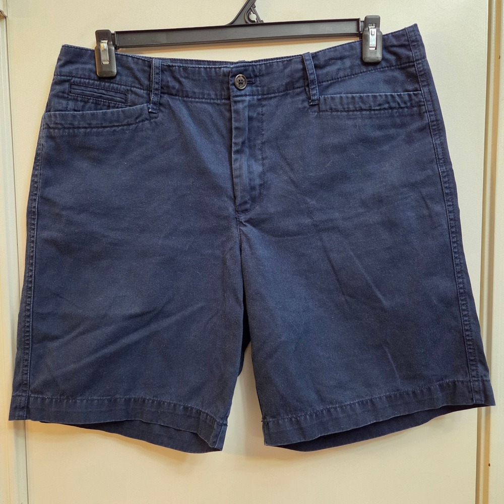 Lauren Jeans Co Ralph Lauren Navy Blue Cotton Chino Shorts Womens 12 Twill